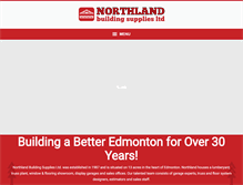 Tablet Screenshot of northlandbuildingsupplies.ca